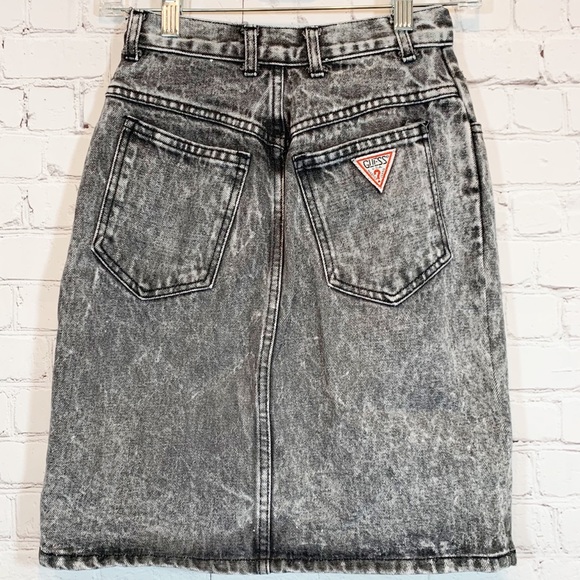 George’s Marciano for Guess acid wash denim skirt - Picture 2 of 3
